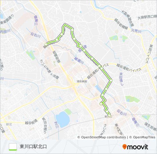 東川90 バスの路線図