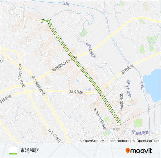 東浦01 バスの路線図