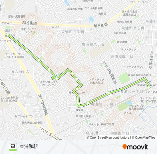 東浦03 バスの路線図