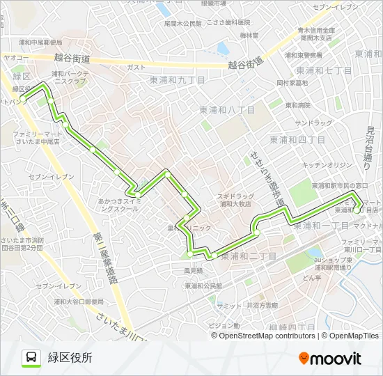東浦03 バスの路線図