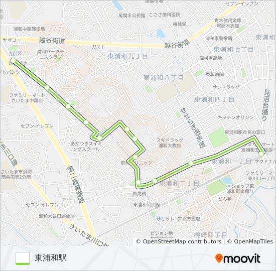 東浦03 バスの路線図