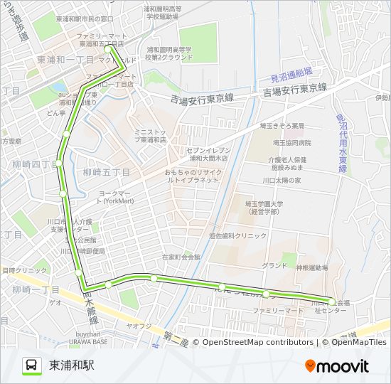 東浦11 bus Line Map