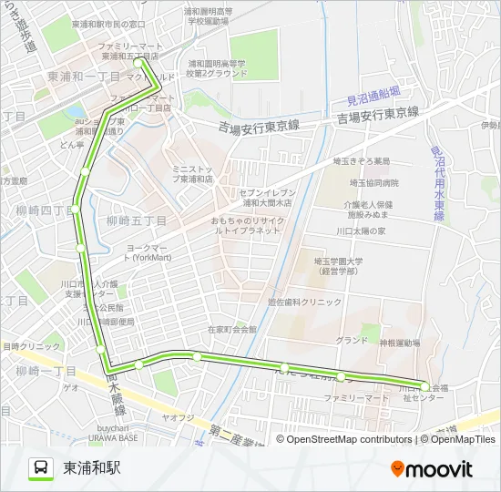 東浦11 Bus Line Map