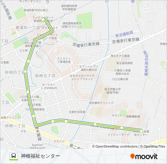 東浦11 Bus Line Map