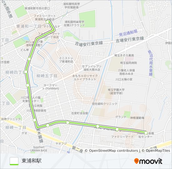 東浦11 バスの路線図