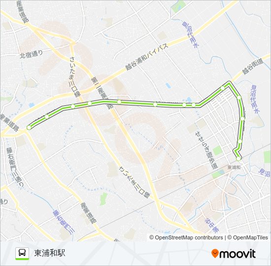 東浦80 Bus Line Map