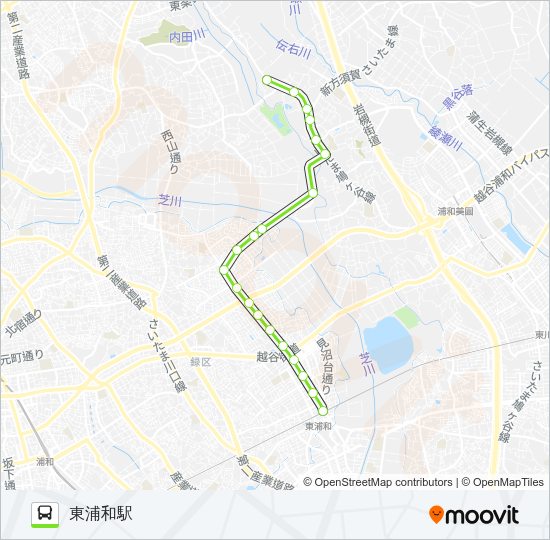 東浦81 Bus Line Map