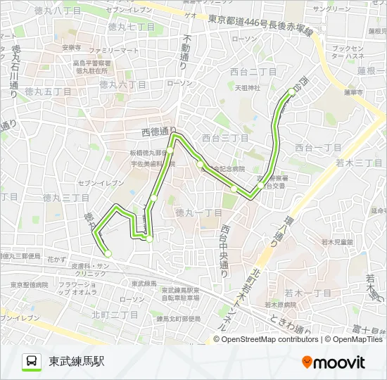 東練80 Bus Line Map