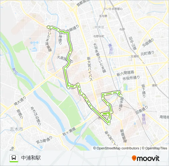 桜区01 Bus Line Map