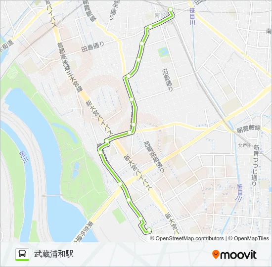 武浦01 Bus Line Map