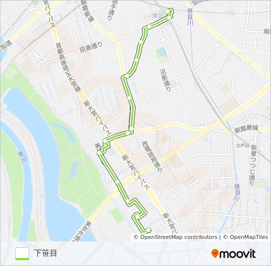 武浦01 バスの路線図