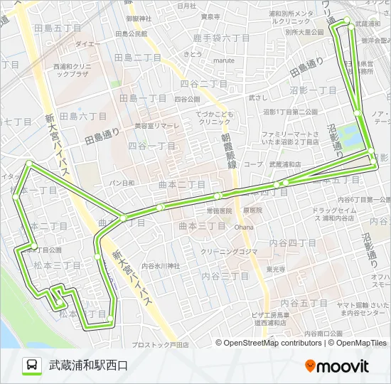 武浦02 バスの路線図