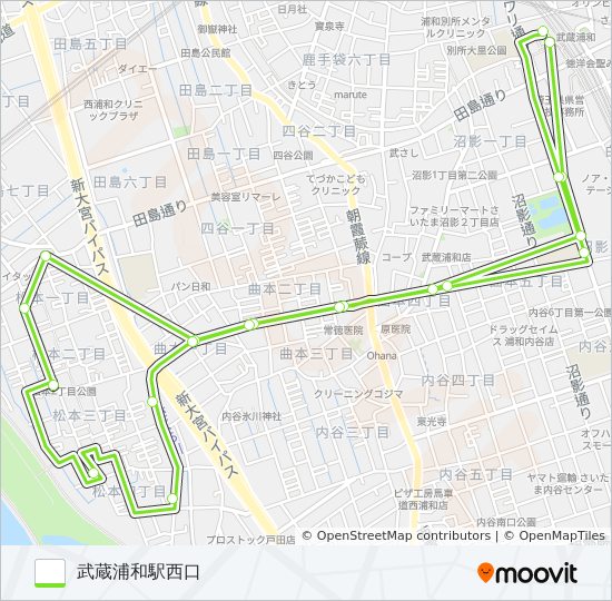 武浦02 バスの路線図