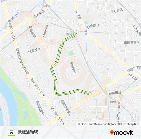 武浦80 Bus Line Map