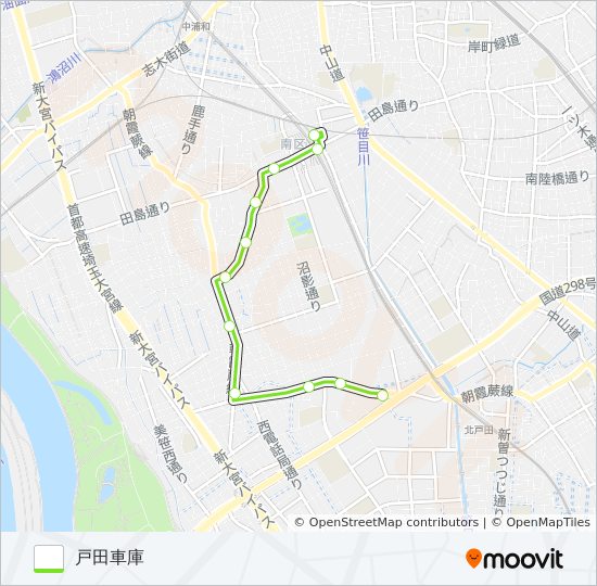 武浦80 バスの路線図