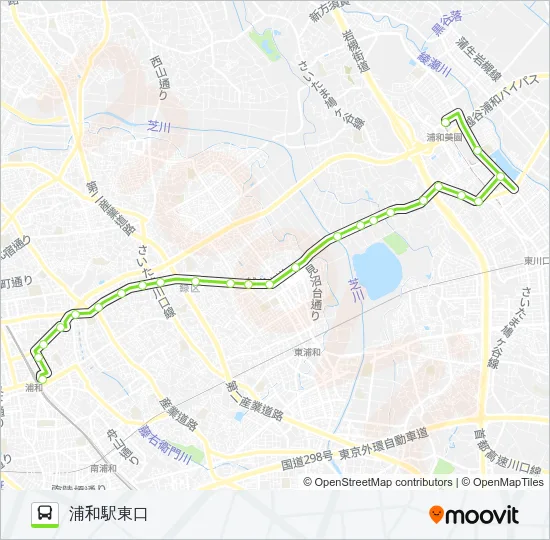 浦02S Bus Line Map