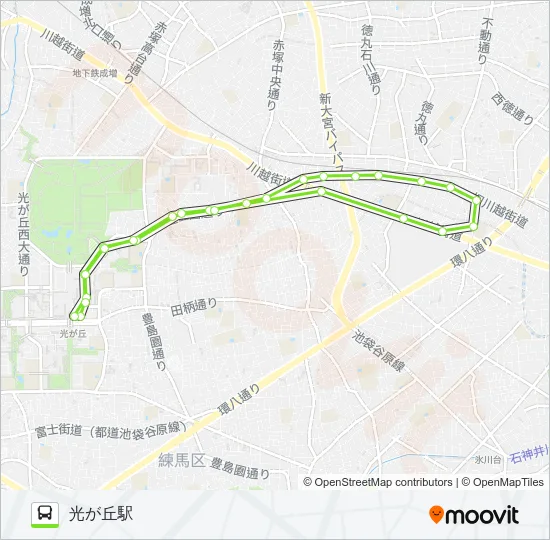 練馬01 バスの路線図