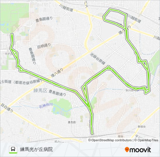 練馬03 bus Line Map