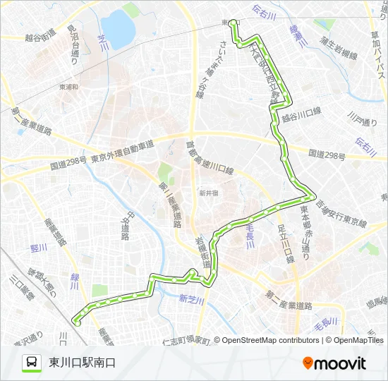 西川04 Bus Line Map