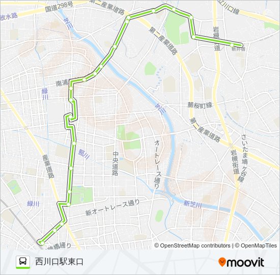 西川06 Bus Line Map
