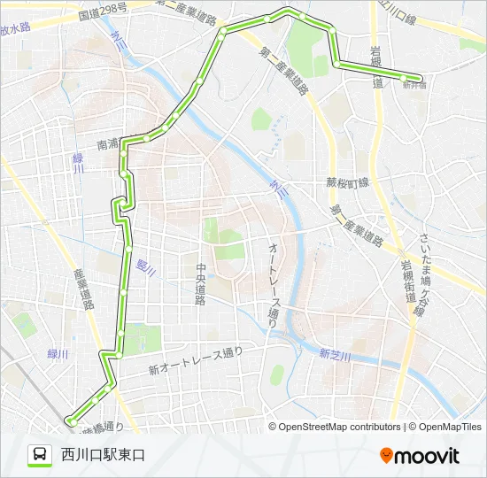 西川06 バスの路線図