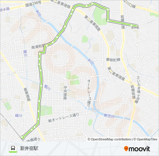 西川06 Bus Line Map