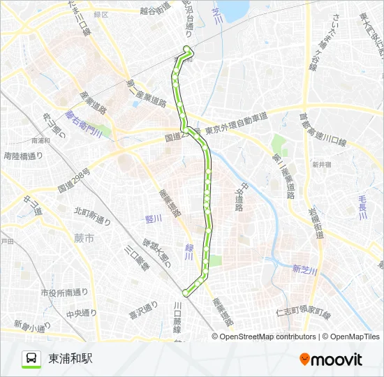 西川07 Bus Line Map