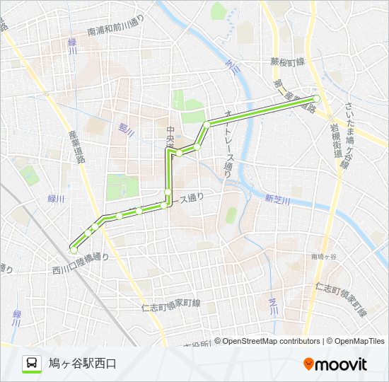 西川09 Bus Line Map
