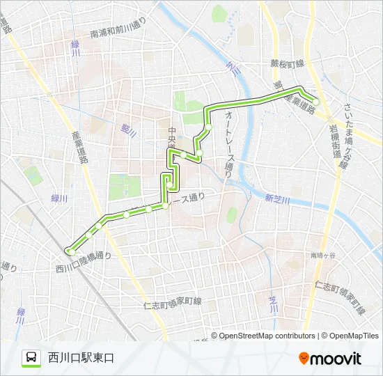 西川09 Bus Line Map
