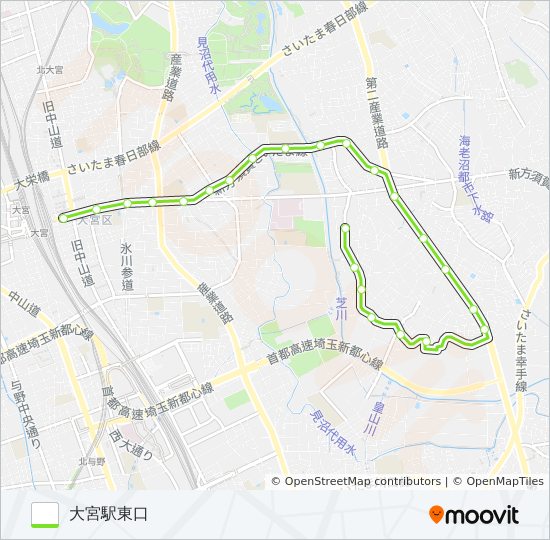大12-2 bus Line Map