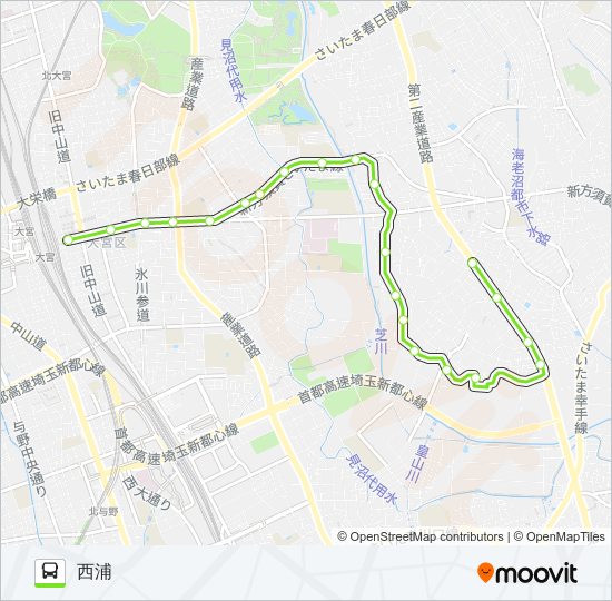 大12-3 bus Line Map