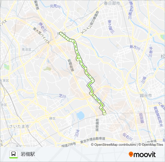 岩11-3 バスの路線図