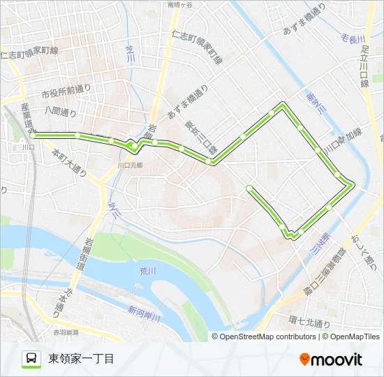 川02-2 バスの路線図