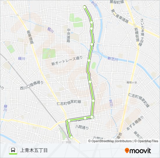 川05-2 バスの路線図