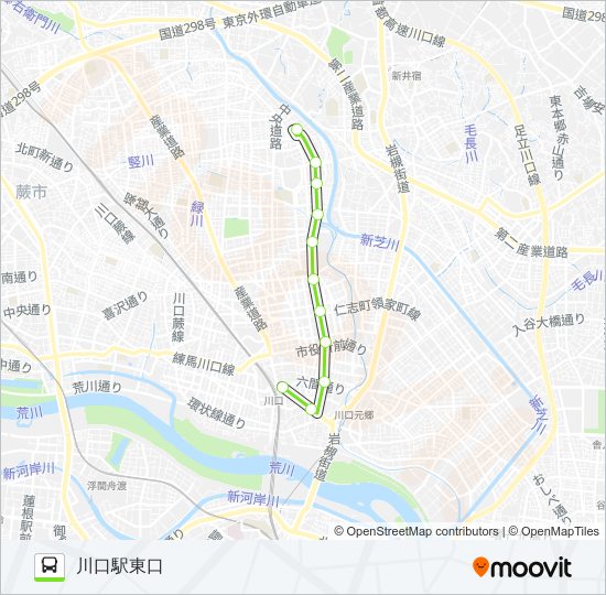 川05-2 bus Line Map