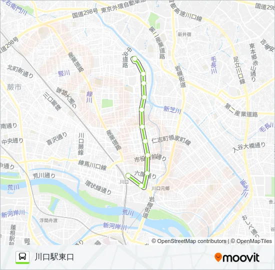川05-2 Bus Line Map