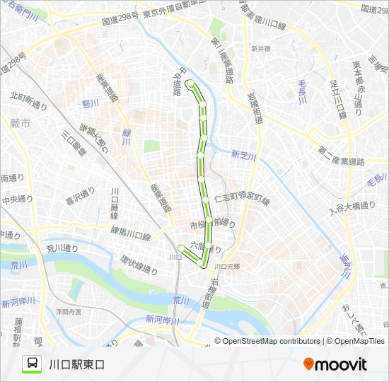 川05-2 バスの路線図