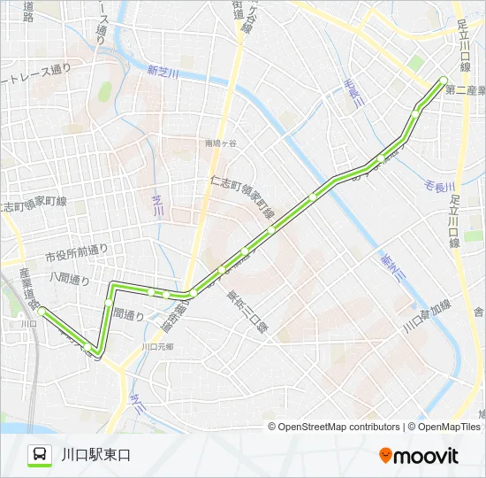 川13-3 Bus Line Map