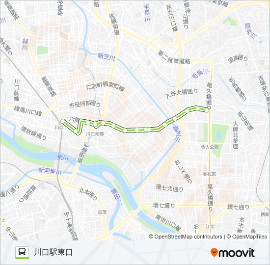 川14-2 bus Line Map