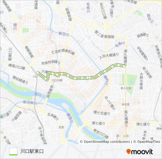 川14-2 bus Line Map