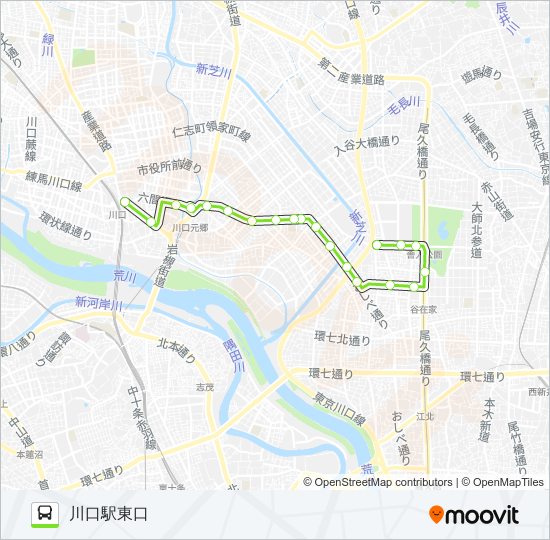 川15-2 bus Line Map