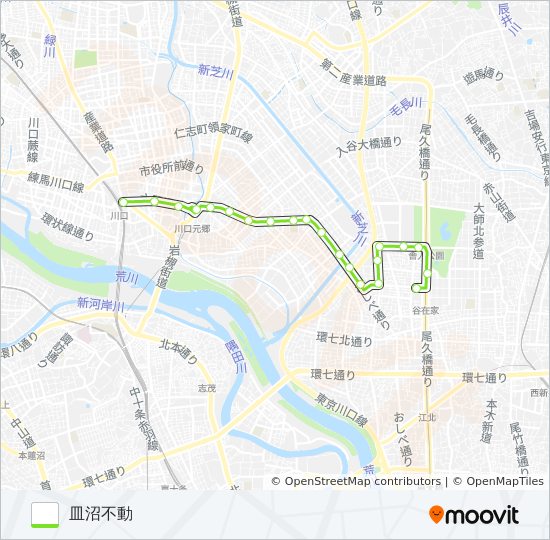 川15-3 バスの路線図