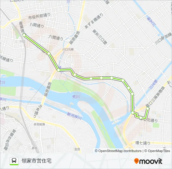 川21-2 Bus Line Map