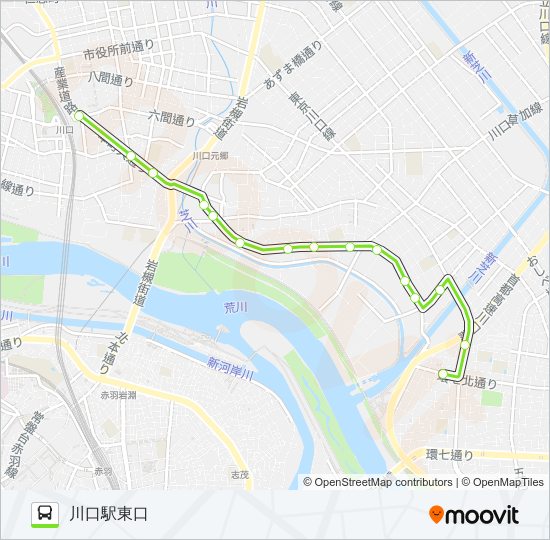 川21-3 bus Line Map