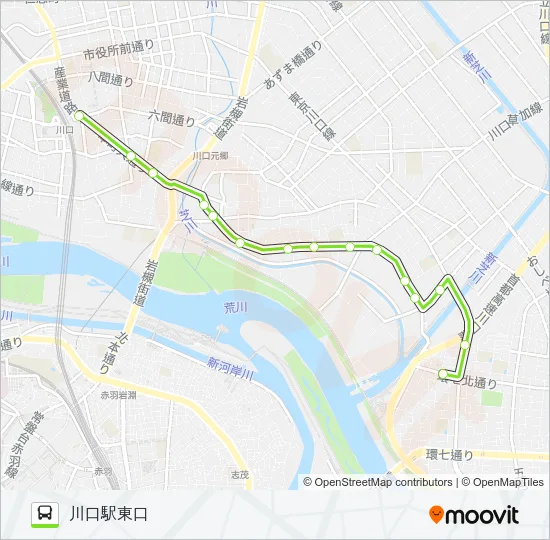 川21-3 Bus Line Map