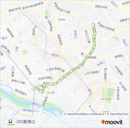 川22-2 bus Line Map