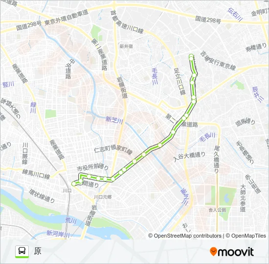 川22-2 Bus Line Map