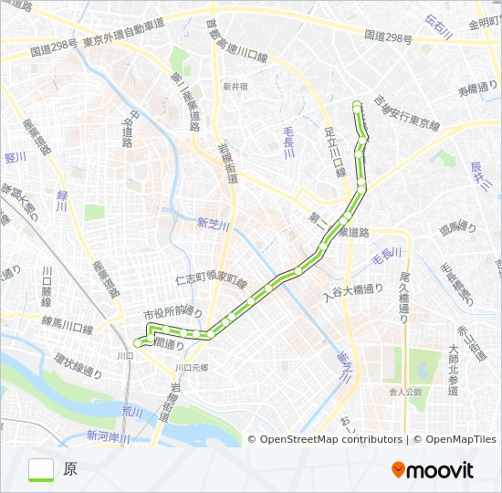 川22-2 bus Line Map