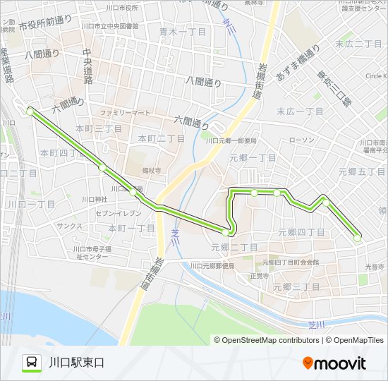 川24-2 bus Line Map
