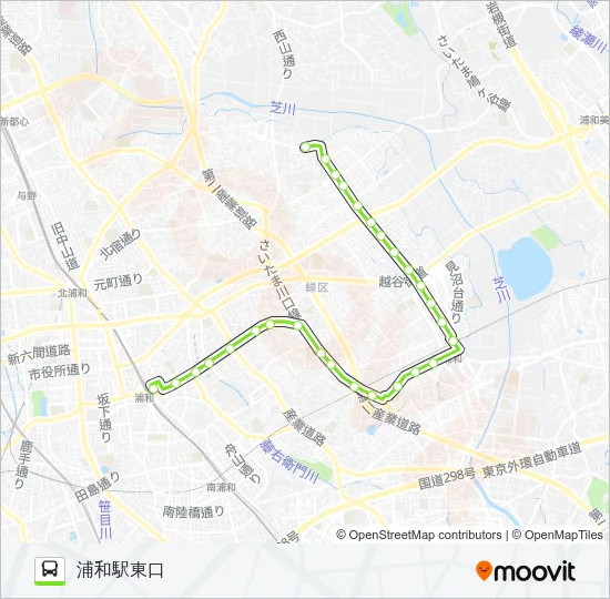 浦04-2 バスの路線図